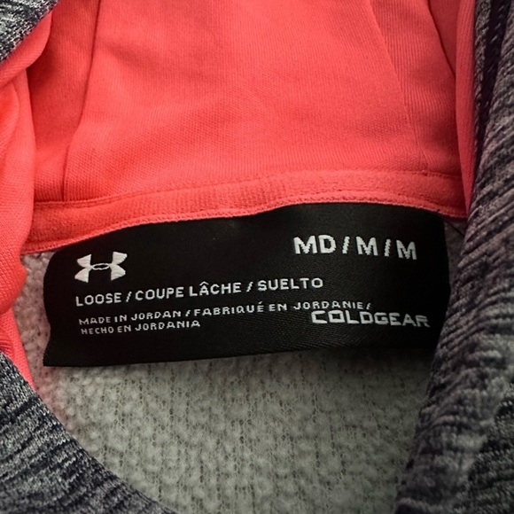 Under Armour Grey and Pink Sweatshirt / Hoodie Size Medium - Picture 5 of 7